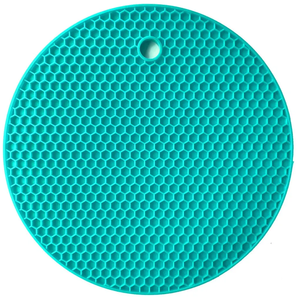 Сверхтолстая силиконовая матовая подставка круглые сотовые Горячие прокладки