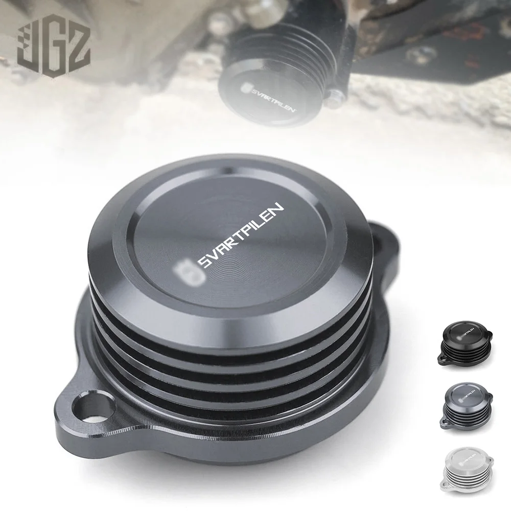 

Motorcycle Engine Stator Oil Filter Fuel Cap Cover CNC Aluminum For Husqvarna Svartpilen 401 250 2018 2019 2020 2021 Accessories