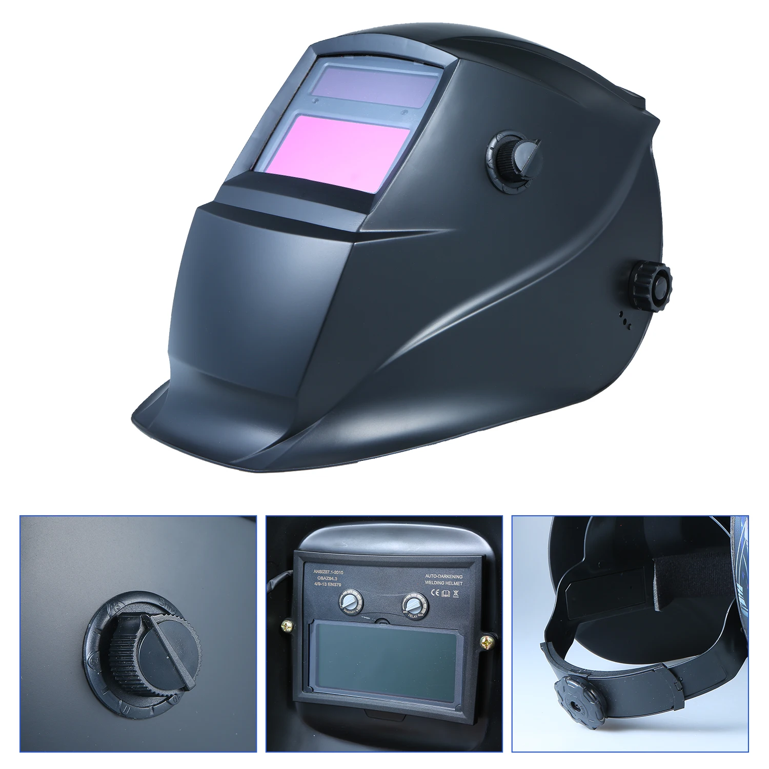 Маска сварочная с автоматическим затемнением плоский откидной полусферический