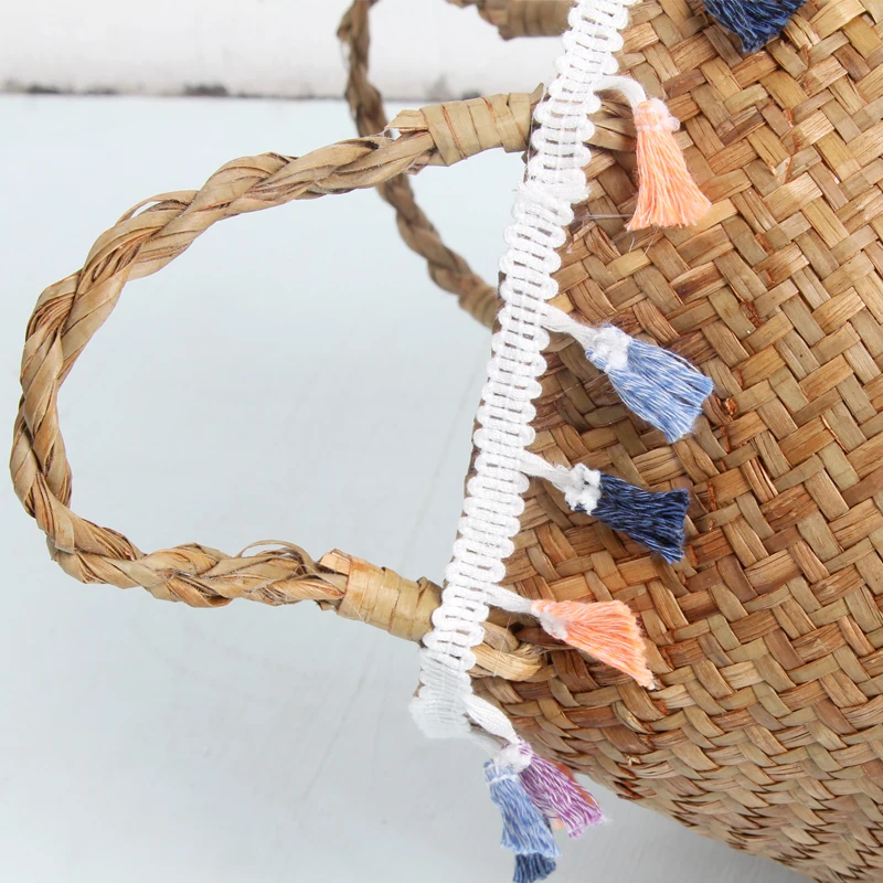 Плетеная корзина для хранения растений декоративный садовый цветочный горшок из