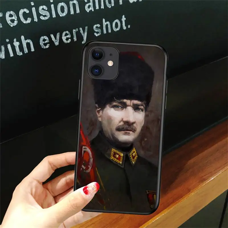 

Turkey Mustafa Kemal Ataturk Phone Case For Iphone 5 5S SE 6 6s 7 8 plus X Xr XS 11 12 Mini Pro Max Cover Fundas Coque