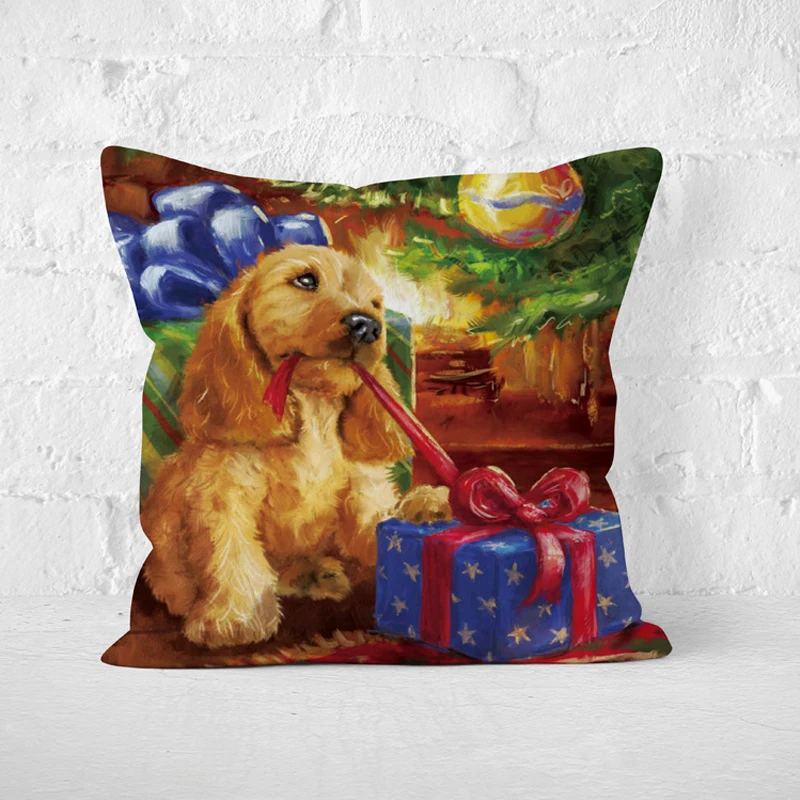 Новогоднее украшение для дома Рождественский чехол подушки Рождественская