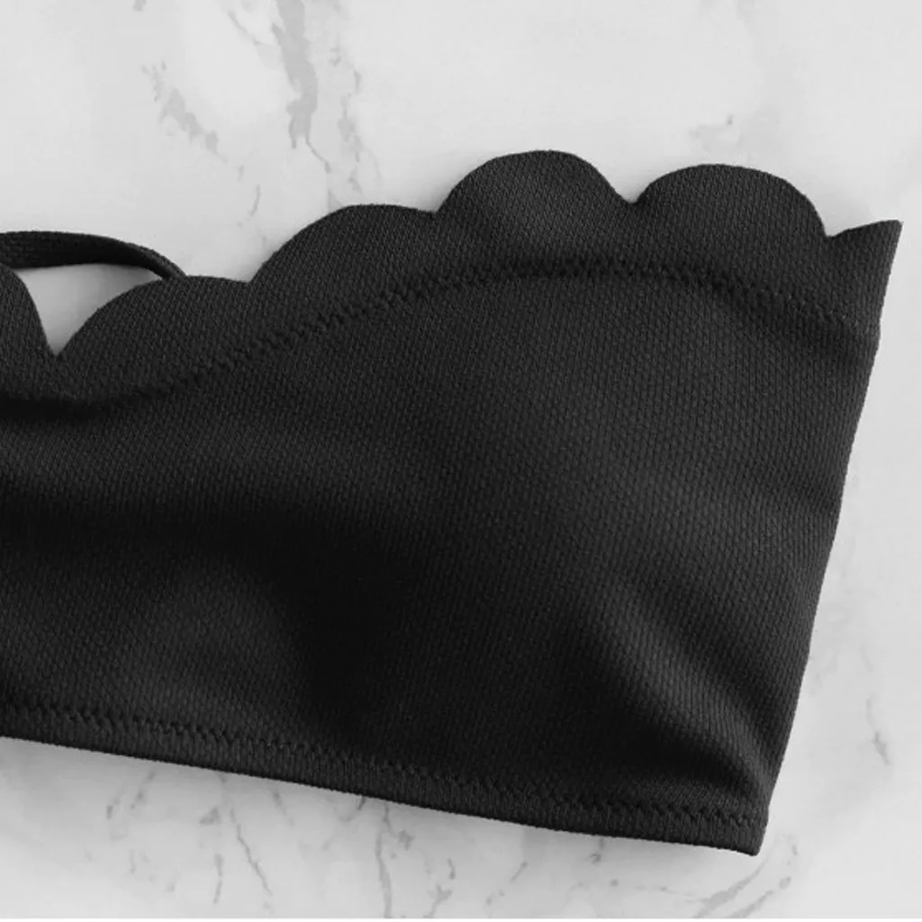 

Sexy Bikini Set Swimsuit Women Solid Push Up Padded Swimwear Bathing Suits Beachwear Two Piece Bikinis Set Female biquinis