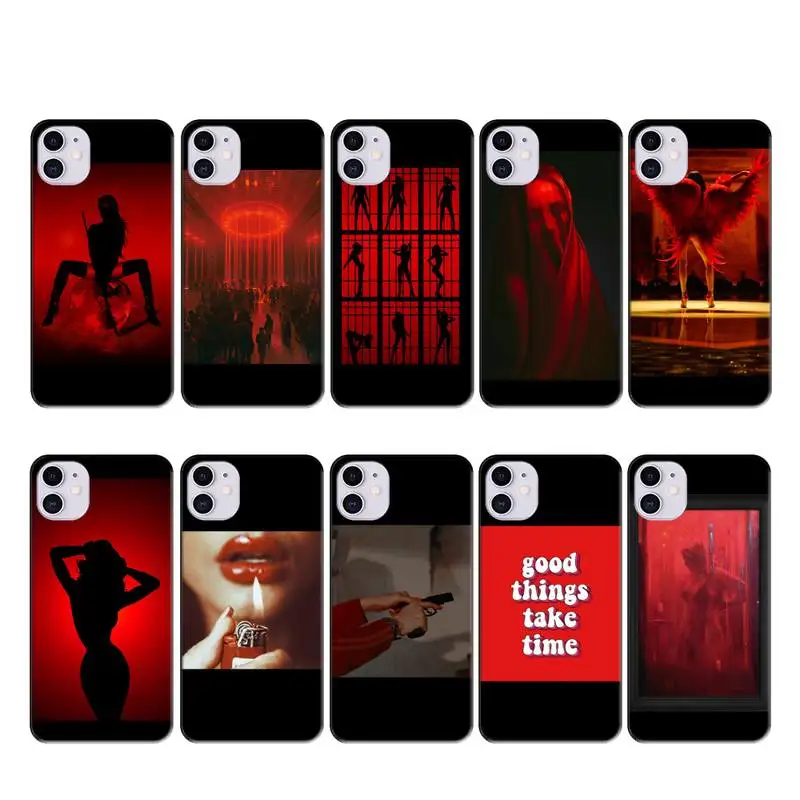 Сексуальный красный чехол Reayou оболочка чехлы для iphone 11 PRO MAX X XS XR 4S 5S 6S 7 8 PLUS SE 2020