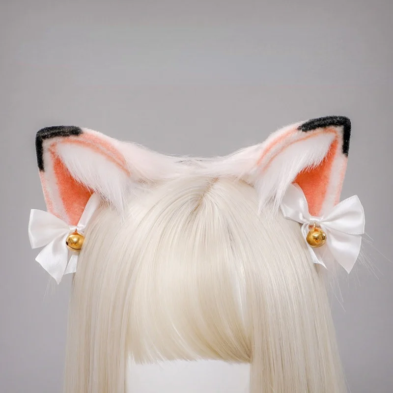 

Cat Ear Japanese Lolita Plush Siamese Kitten Ear Headband Cute Headdress Hand-Made Simulation Animal Cosplay Accessories