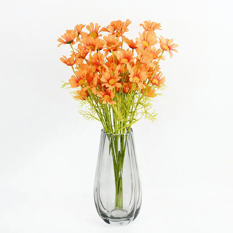 Artificial Daisy Flowers for Home Christmas Wedding Garden Decoration DIY Vase FlowerPot Decor Bridal Bouquet Silk Fake Flower | Дом и сад