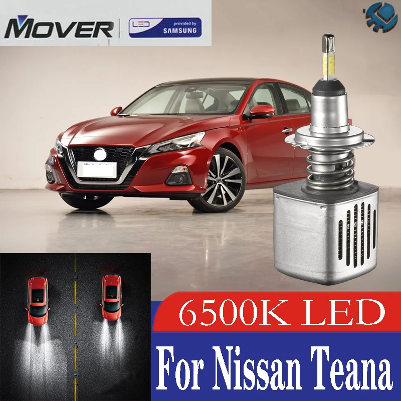 

Автомобильные фары, светодиодные лампы SAMSUNG для Nissan Teana, Светодиодные Автомобильные фары 6500K с белым светом, автомобильные фары 2X