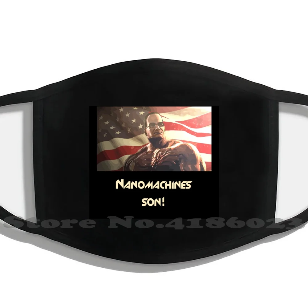 

Nanomachines Son! Diy Adult Kids Mouth Mask Face Masks Metal Gear Rising Revengeance Raiden Desperado Jack Ripper Back Cyborg