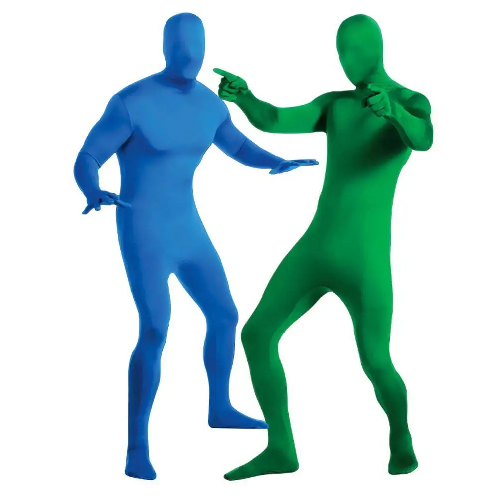 Green Jumpsuit Video Chroma Key Tight Suit Skin Photo Stretchy Body Screen Invisible Effect Photograph Accessory | Электроника