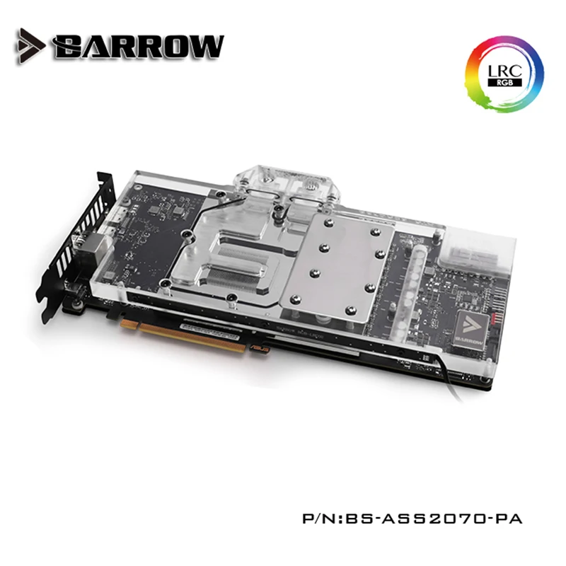 Курган полный охват блок GPU воды для ASUS VGA STRIX RTX2070/2060 8 г игровая 5V ARGB 3PIN MOBO/AURA SYNC BS