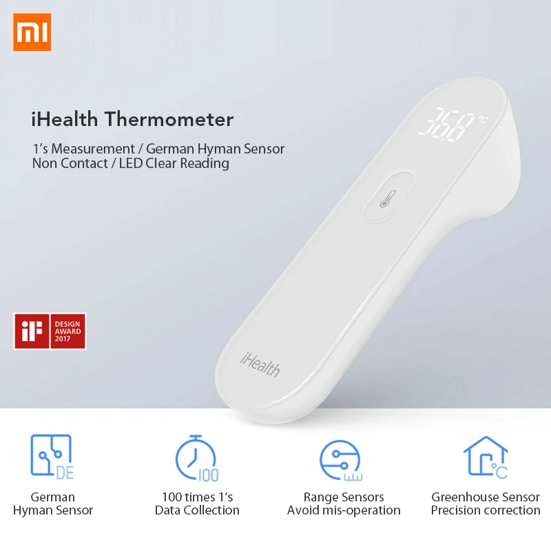 Горячая Xiaomi Mi домашний iHealth термометр Детский Электронный СВЕТОДИОДНЫЙ цифровой