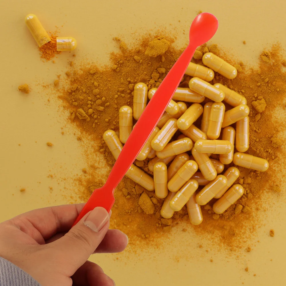 

15pcs Portable Medicine Powder Spoons Reagent Square Tail Spoons