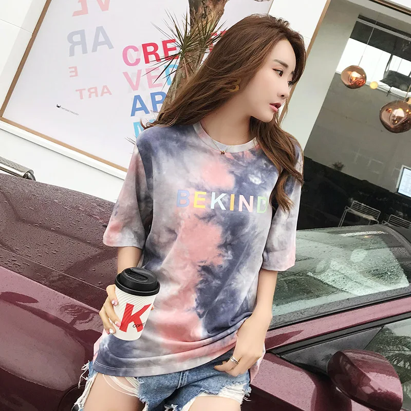 Модный серый топ с принтом just peathy и коротким рукавом|Футболки| |