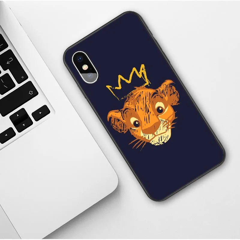 Король Лев Simba nala силиконовый чехол для телефона чехол для iPhone 7 8 6s Plus X XS MAX 5S SE XR 11 Pro Max мягкий чехол