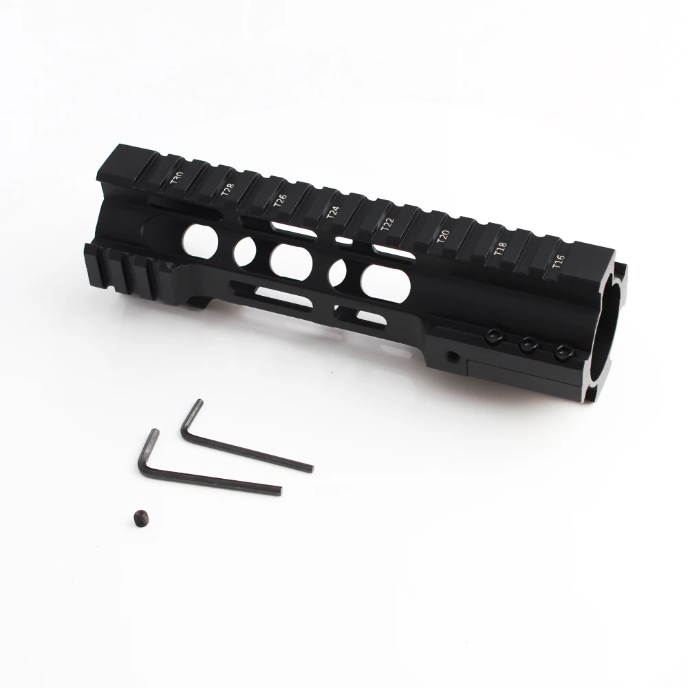 

MAGORUI 7 10 12 15 Inch M4/M16 AR15 Free Float M-Lok Quad Rail Handguard Picatinny Rail with Steel Barrel Nut for Hunting