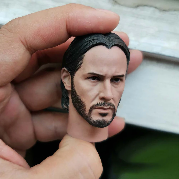 

1/6 Keanu Reeves Head Sculpt 2.0 Normal and Battle Damage Version for 12''Figures Bodies