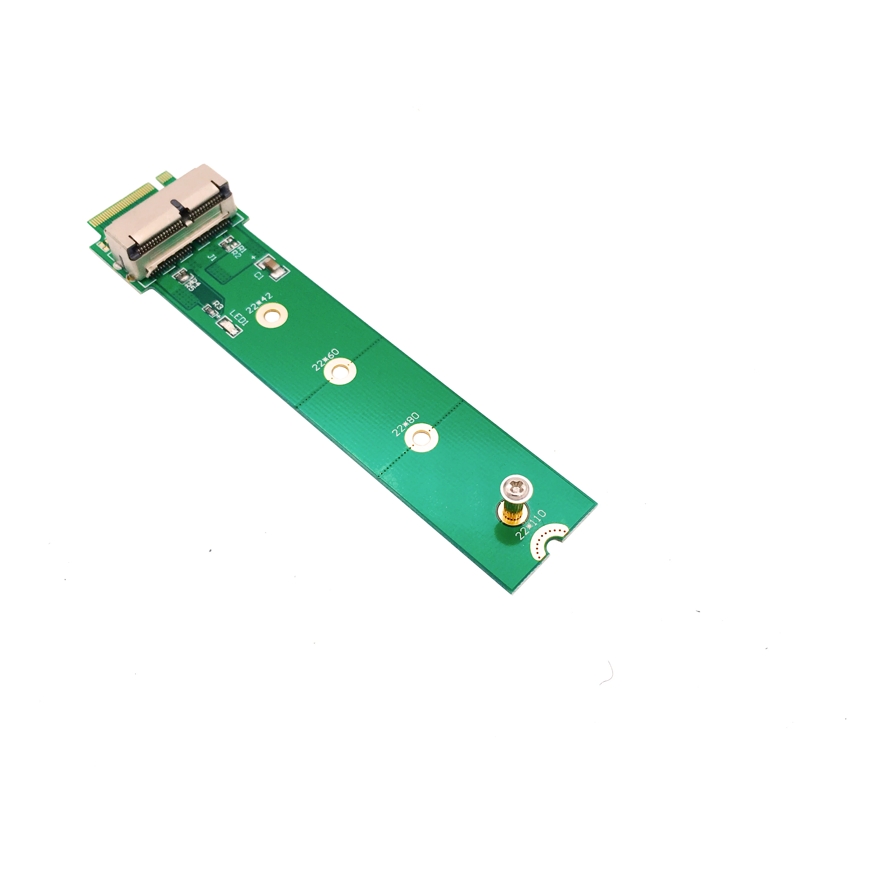 pcie x4 m 2 ngff m key adapter riser converter card to 2013 2014 2015 a1466 a1465 air mac pro ssd expansion add on card m2 free global shipping