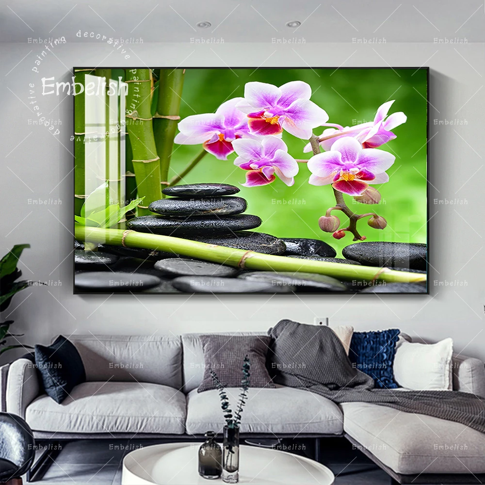 

Still Life 1 Pieces Wall Art Posters For Living Room Zen Stones Candles And Orhild Pictures For Living Room Paintings