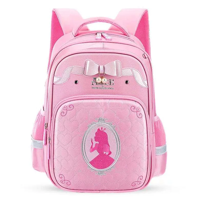 Disney Alice Frozen school bags for girls large capacity orthopdic primary school student backpack teenage girls mochila escolar
