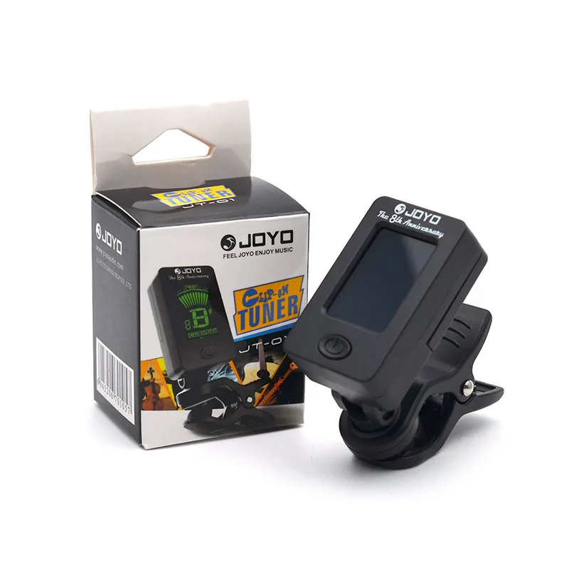 20pcs/lot JOYO LCD Clip-on Guitar Tuner Bass tuner violin ukuele Chromatic universal 360Degree Rotatable sensitive | Спорт и