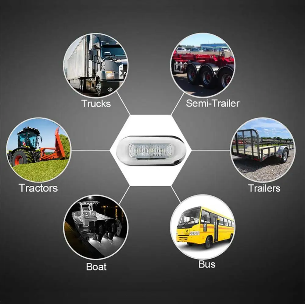 4 шт. 3 светодиодный 12 В лодочная лестничная площадка боковой маркер светильник