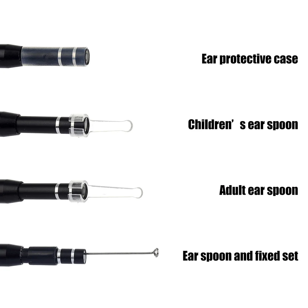 

3 in 1 In Ear Cleaning Endoscope Spoon Mini Camera Ear Picker Ear Wax Removal Visual Ear Mouth Nose Otoscope Support Android PC