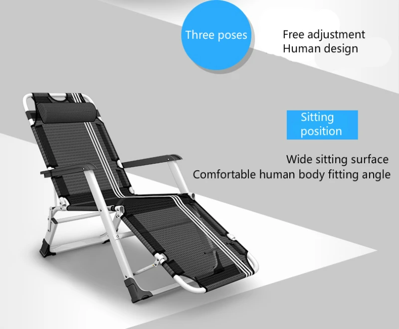 Кресло-раскладушка Siesta для дома и офиса удобное кресло пляжа с подлокотником