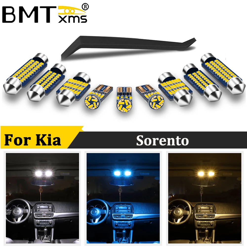 

BMTxms For Kia Sorento 2002 2005 2006 2007 2008 2009 2010 2011 2012 2013 2014 2016 2017 2021 Canbus Vehicle LED Interior Light