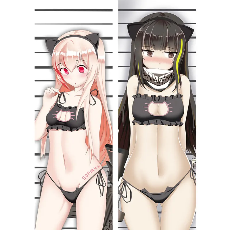 2WAY Аниме игра девушки Frontline наволочка Frontline Dakimakura Чехол сексуальная девушка 3D двусторонняя постельные принадлежности обнимая Наволочки для подушек GF3 - Цвет: 2WAY