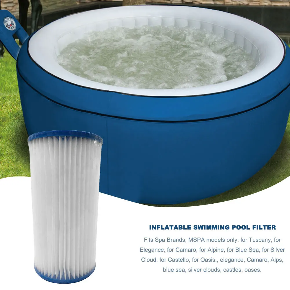 

24 Square Feet Children Pool Filter Cartridge Cleaner Replacement Clear Pool And Spa Filter
