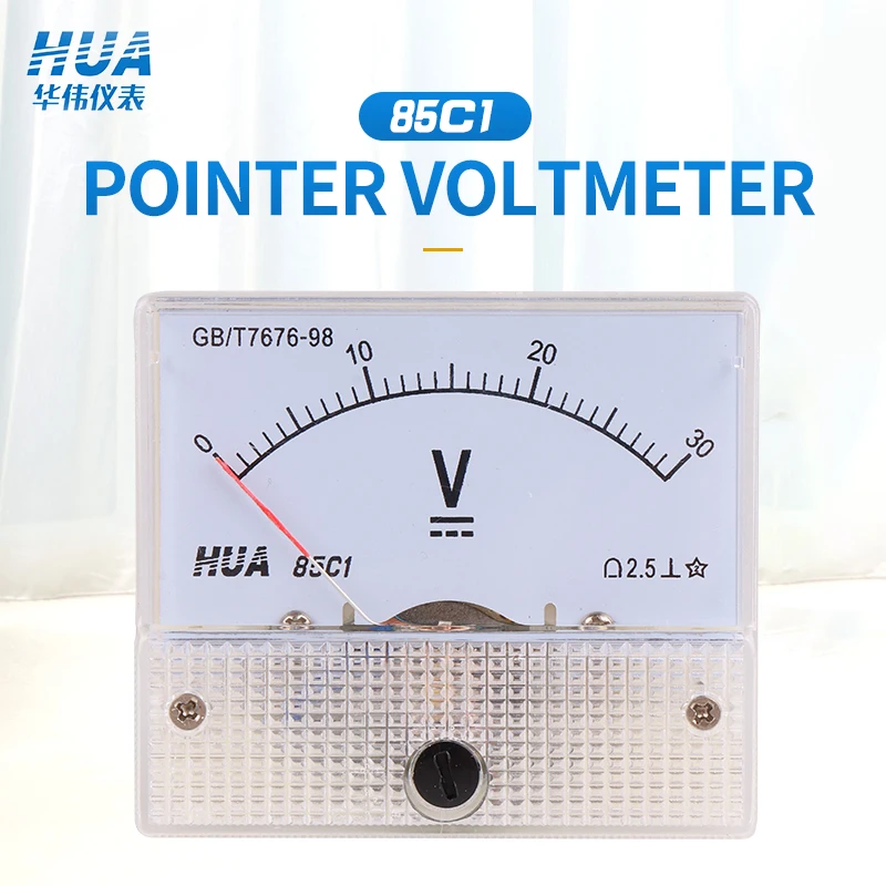 

85C1 DC Anlog Voltmeter 1V2V3V5V10V15V20V30V40V50V100V150V200V250V300V400V450V500V voltage panel meter,factory direct sales.