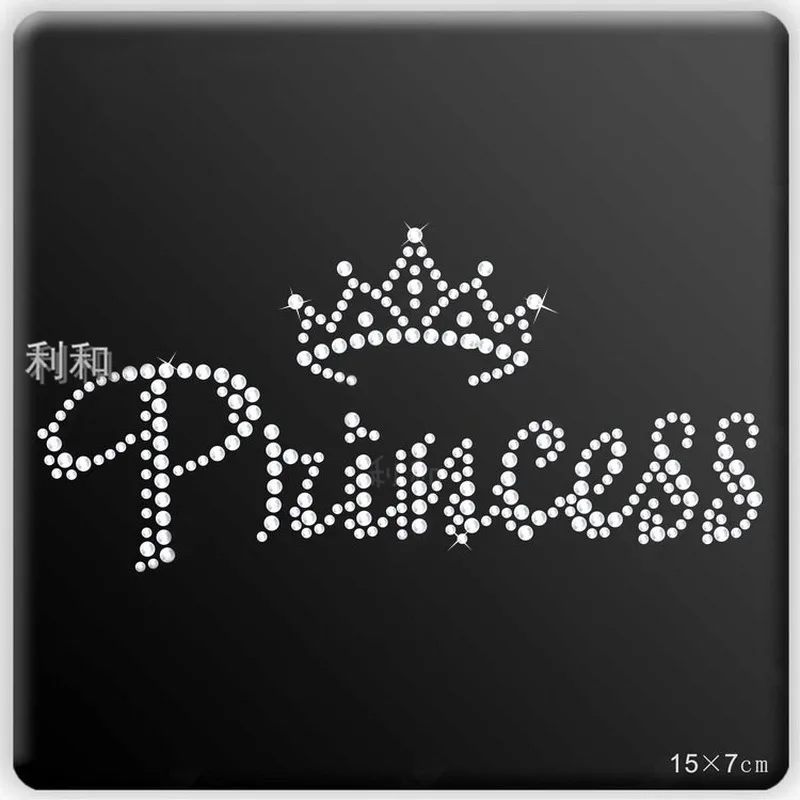 50pcs/lot Sew Diamond Embroidery Patch Princess Crown Women Hot Drilling Shirt Dress Clothing Decoration Diy Applique - купить по