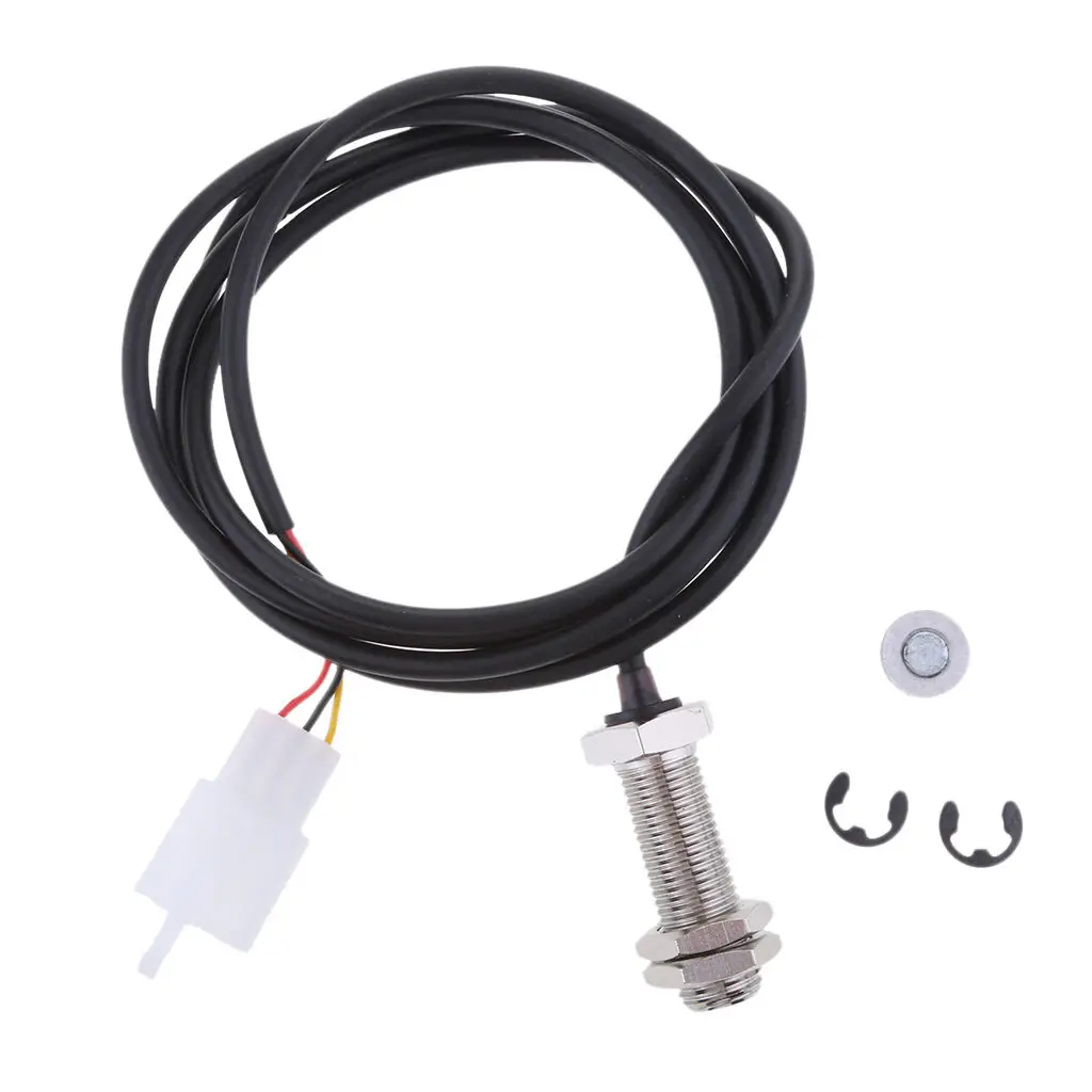 Digital Speedometer Odometer Tachometer Sensor Cable &amp Magnet ATV Motorcycle |