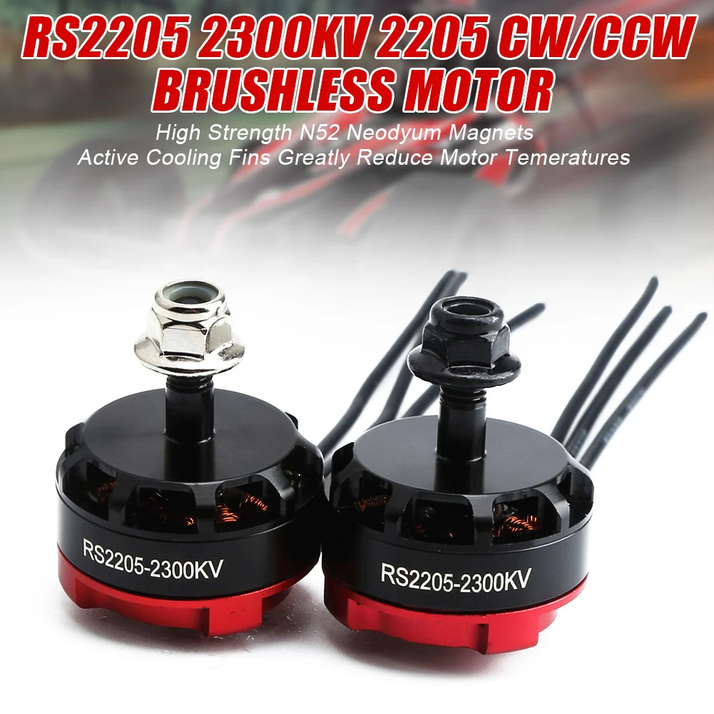 

RS2205 2300KV CW/CCW бесщеточный двигатель для FPV гоночного квадрокоптера FPV мультикоптера 2 шт. NSV775