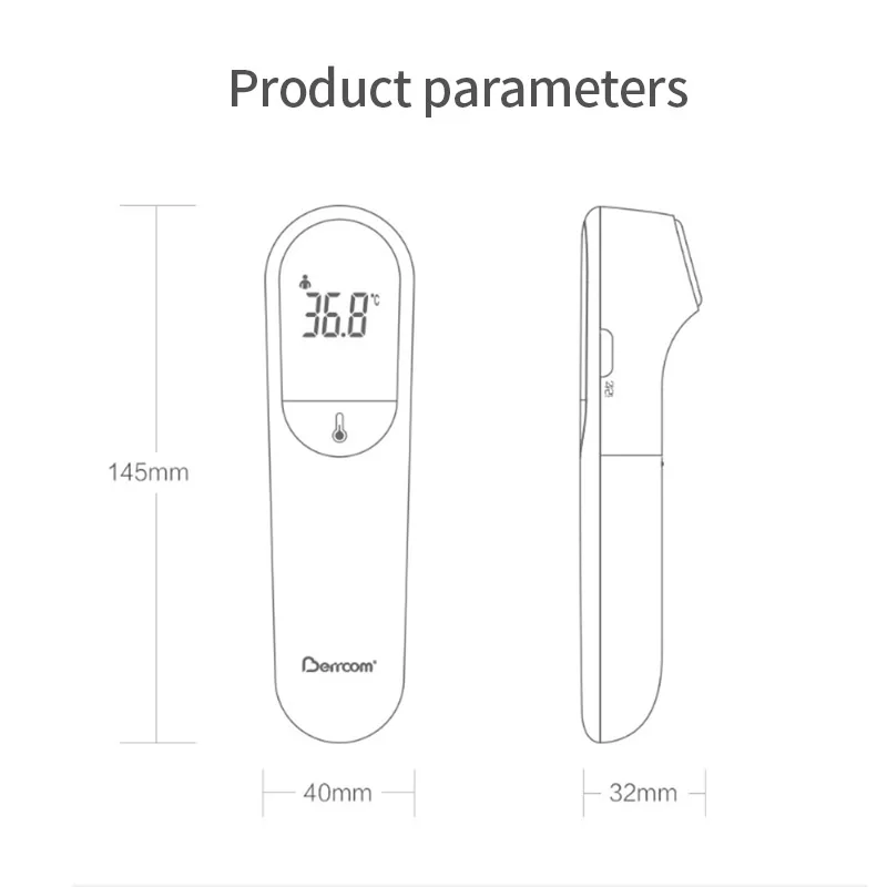 

Xiaomi Berrcom Thermometer Accurate Digital Fever Infrared Clinical Thermometer Non Contact Measurement LED Shown For Baby