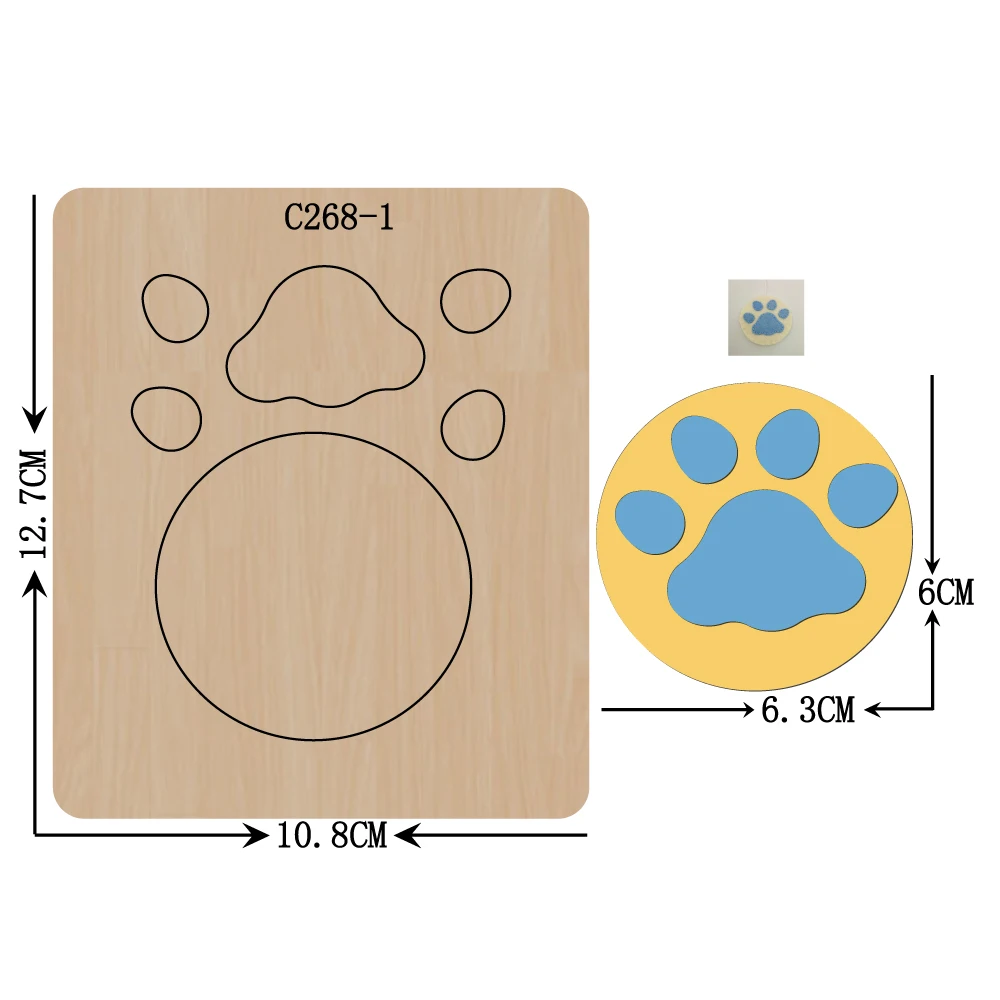 

New DOG Wooden die Scrapbooking C-268-1 Cutting Dies for common die cutting machines on the market
