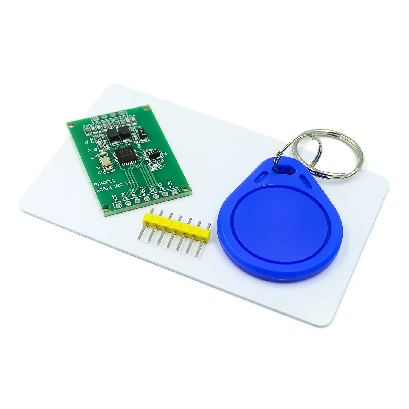 Зеленый MFRC-522 RC522 RFID RF IC карты Индуктивный модуль с бесплатной S50 Fudan карты брелок - Цвет: Зеленый