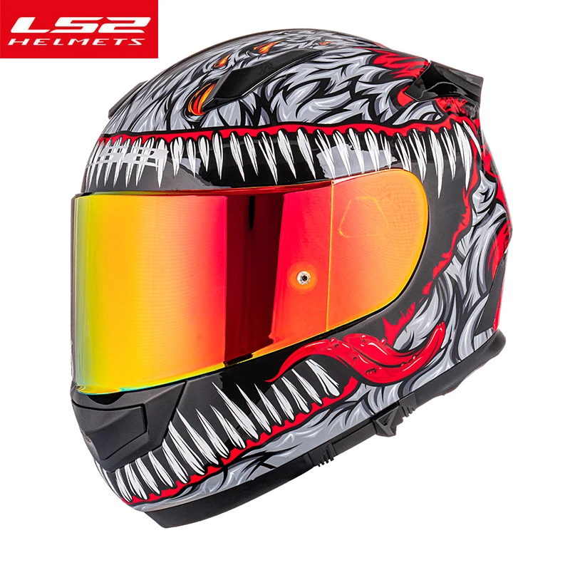 

Мотоциклетный Полнолицевой шлем LS2 из углеродного волокна, легкие шлемы FF801