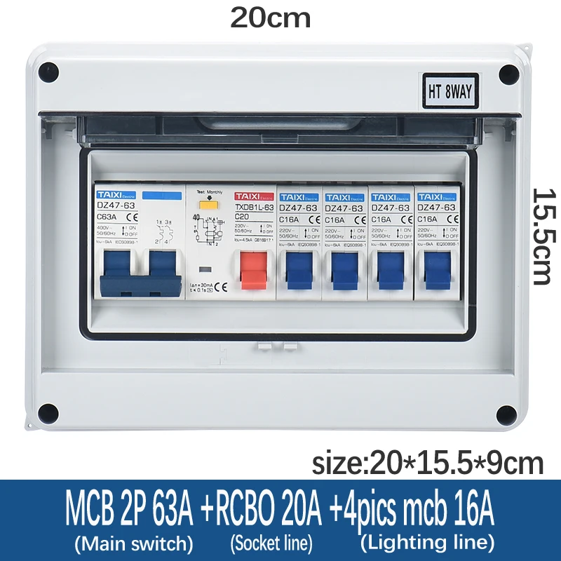 Наружная бытовой выключатель Водонепроницаемая электрическая