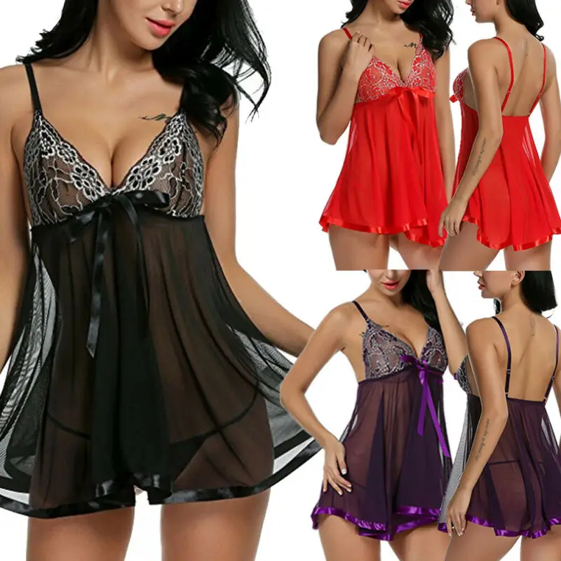 Сексуальное женское белье пижамы кружевное платье боди нижнее Babydoll хит/от |