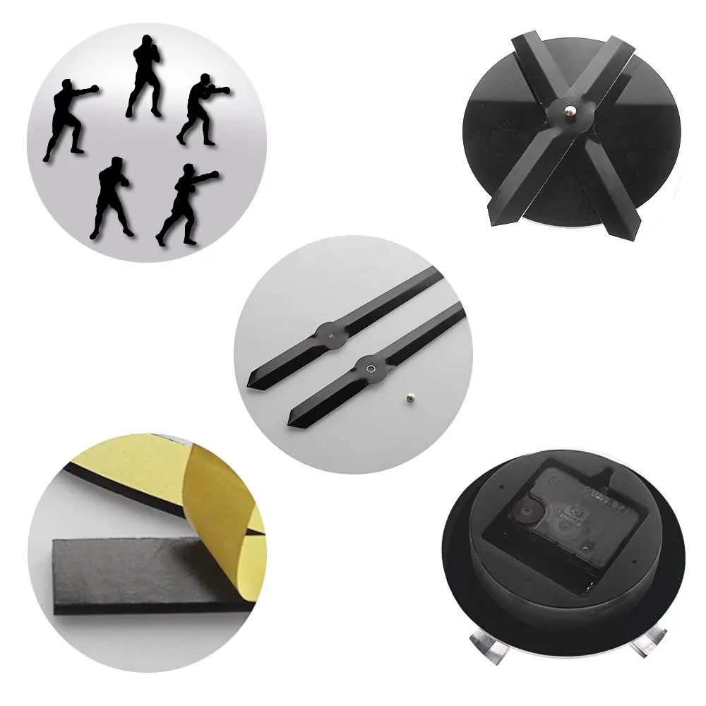 Боксерская игра DIY настенные часы Спортивная Тема Спортивный зал настенный Декор