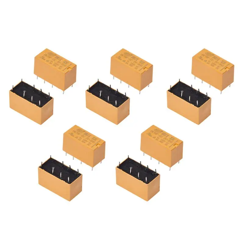 

10 X DC 5V Coil 125V/1A DC 30V/2A AC 2A/30V DC 8 Pins DPDT Power Relay HK19F