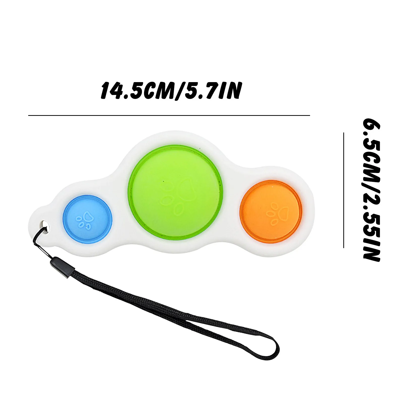 

1/2PC dimple toy decompression educational toy children + adult decompression portable dimple toy pressure plate controller X5