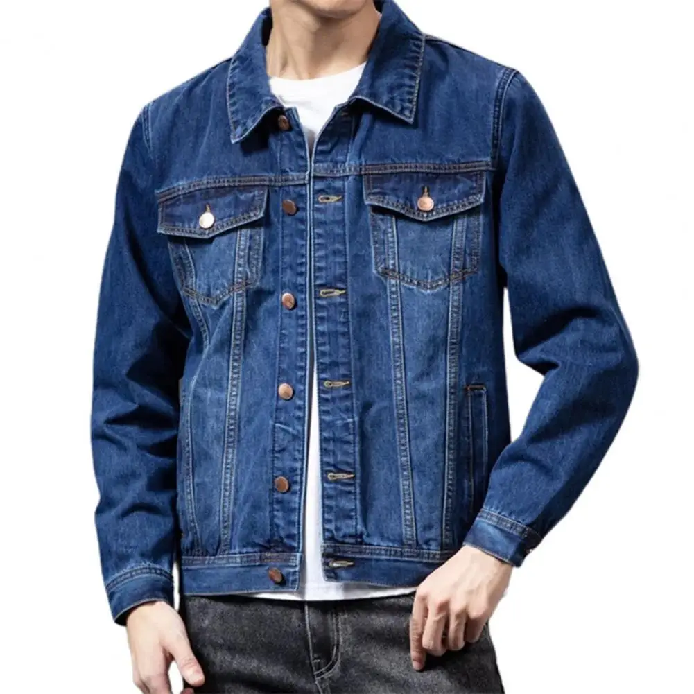 

Terrific Spring Jacket Men's Clothing Single-breasted Buttons Spring Coat Casual Men Cardigan Jacket Top