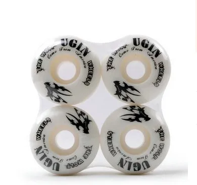 

4PCS 100A UGIN Classic The Wolf Series Pro Skateboard Wheels 52mm x 30mm Resilient PU for rough grounds asphalt road half-pipe