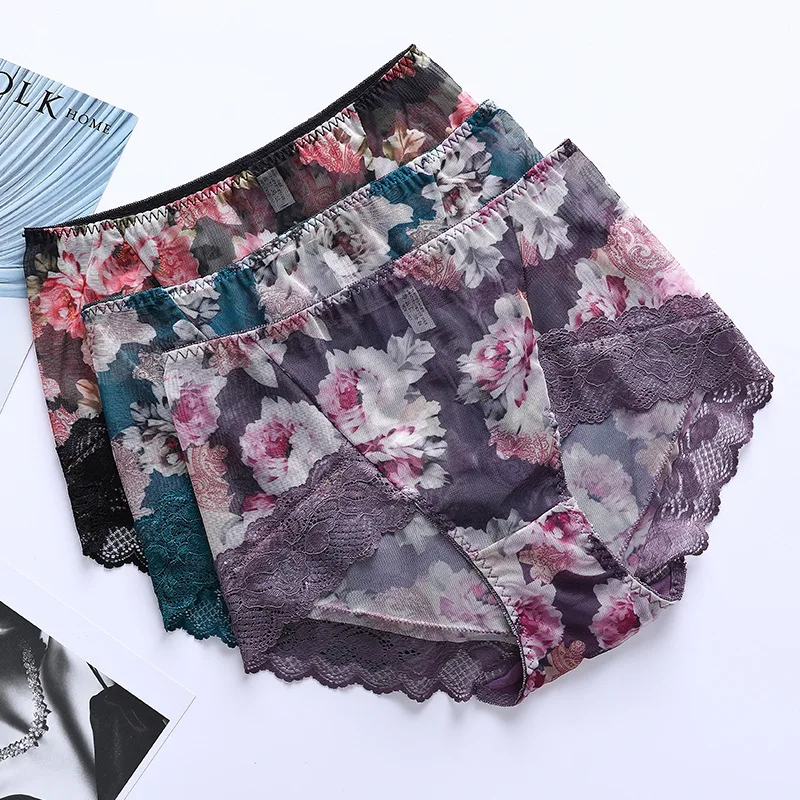 Сексуальные кружевные новые сетчатые Женские Треугольные кальсоны женские с