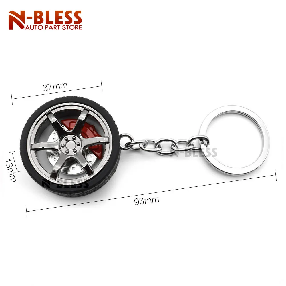 Роскошный автомобильный турбо хаб 3 цвета брелок для ключей ET37 обод колеса