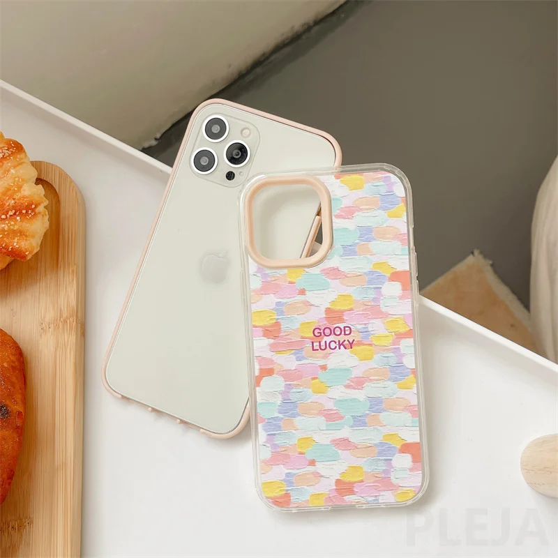 Чехол для iPhone XS 12 11 Pro Max X XR 7 8 Plus милый прозрачный мягкий силиконовый чехол с