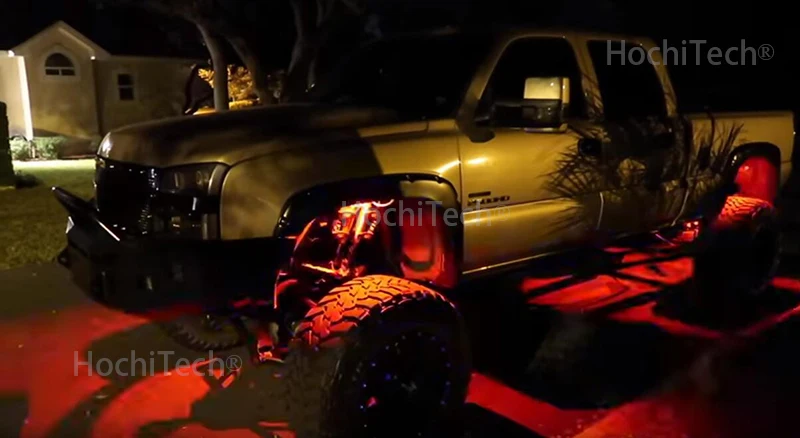 Светодиодные горные фонари водонепроницаемые для Тойота FJ Cruiser светодиодный автомобиль шасси свет светодиодный Рок свет многоцветный неоновый светодиодный фонарь комплект