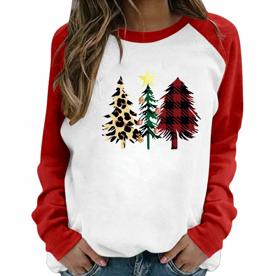 

Женская зимняя футболка с длинным рукавом, с леопардовым принтом